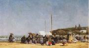 Eugene Boudin The Beach at Trouville china oil painting artist
